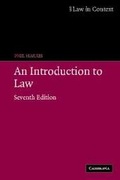 Cover: An Introduction to Law - Cambridge University Press
