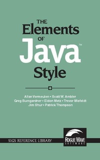 Enlarge image Cover: The Elements of Java (TM) Style - Cambridge University Press