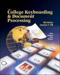 Enlarge image Cover: Gregg College Keyboarding and Document Processing (GDP), Lessons 1-120, Home Version, Kit 3, Word 2000 - McGraw Hill Higher Education