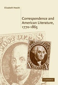 Cover: Correspondence and American Literature, 1770-1865 - Cambridge University Press