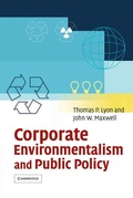 Bild: Corporate Environmentalism and Public Policy - Cambridge University Press