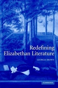 Cover: Redefining Elizabethan Literature - Cambridge University Press