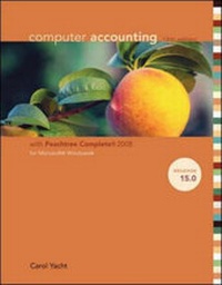 Abbildung von: Computer Accounting: WITH Peachtree Complete 2008, Release 15.0 - McGraw Hill Higher Education