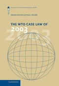 Cover: The WTO Case Law of 2003 - Cambridge University Press