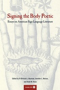 Cover: Signing the Body Poetic - University of California Press