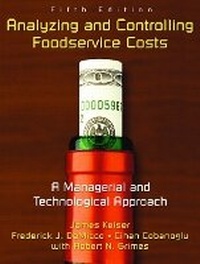 Enlarge image Cover: Analyzing and Controlling Foodservice Costs - Pearson