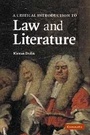 Cover: A Critical Introduction to Law and Literature - Cambridge University Press