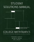 Cover: Student Solutions Manual for College Mathematics for Business, Economics, Life Sciences & Social Sciences - Pearson