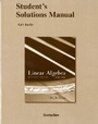 Cover: Student Solutions Manual for Linear Algebra with Applications - Pearson