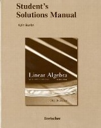 Enlarge image Cover: Student Solutions Manual for Linear Algebra with Applications - Pearson