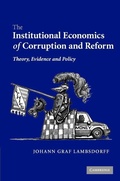Cover: The Institutional Economics of Corruption and Reform - Cambridge University Press