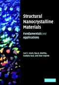 Cover: Structural Nanocrystalline Materials - Cambridge University Press