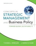 Cover: Concepts in Strategic Management and Business Policy - Prentice Hall