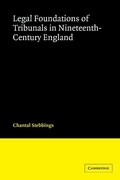 Cover: Legal Foundations of Tribunals in Nineteenth Century England - Cambridge University Press