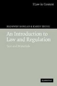 Enlarge image Cover: An Introduction to Law and Regulation - Cambridge University Press