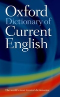 Cover: The Oxford Dictionary of Current English - Oxford University Press Inc