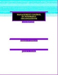 Cover: Management Control in Non-profit Making Organizations - Irwin Professional Publishing