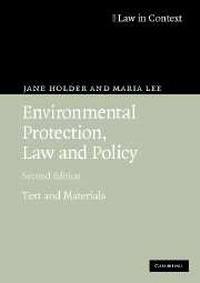 Abbildung von: Environmental Protection, Law and Policy - Cambridge University Press