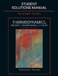 Abbildung von: Student Solutions Manual for Thermodynamics, Statistical Thermodynamics, & Kinetics - Pearson