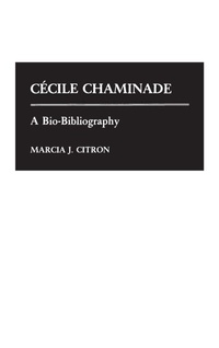 Enlarge image Cover: Cecile Chaminade - Greenwood Press