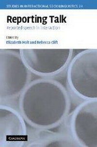 Enlarge image Cover: Reporting Talk - Cambridge University Press