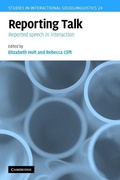 Cover: Reporting Talk - Cambridge University Press