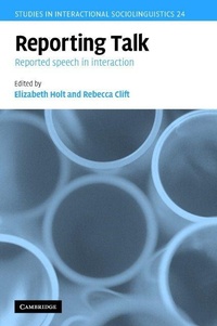 Enlarge image Cover: Reporting Talk - Cambridge University Press