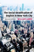Cover: The Social Stratification of English in New York City - Cambridge University Press