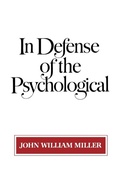 Cover: In Defense of the Psychological - WW Norton & Co