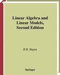 Cover: Linear Algebra and Linear Models - Springer
