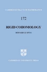 Abbildung von: Rigid Cohomology - Cambridge University Press