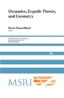 Cover: Dynamics, Ergodic Theory and Geometry - Cambridge University Press