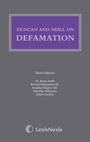 Cover: Duncan and Neill on Defamation - Butterworths Law