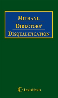 Enlarge image Cover: Mithani: Directors' Disqualification - Butterworths Law