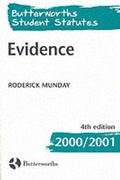 Cover: Evidence - Butterworths Law