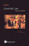 Cover: Essential Law for Journalists - Butterworths Law