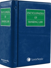 Abbildung von: Encyclopaedia of Banking Law - Butterworths Law