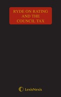 Cover: Ryde on Rating and the Council Tax - Butterworths Law