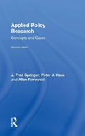 Cover: Applied Policy Research - Routledge