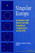Cover: Singular Europe - The University of Michigan Press