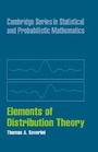 Cover: Elements of Distribution Theory - Cambridge University Press