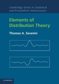 Cover: Elements of Distribution Theory - Cambridge University Press