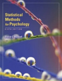 Enlarge image Cover: Statistical Methods for Psychology - Wadsworth Publishing Co Inc