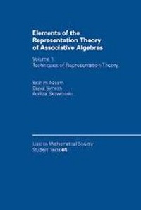 Abbildung von: Elements of the Representation Theory of Associative Algebras: Volume 1 - Cambridge University Press