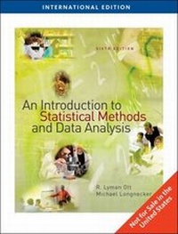 Enlarge image Cover: An Introduction to Statistical Methods and Data Analysis - Brooks/Cole