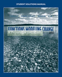 Enlarge image Cover: Student Solutions Manual to Accompany Functions Modeling Change - Wiley