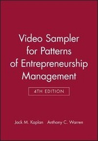 Enlarge image Cover: Patterns of Entrepreneurship Management - Wiley