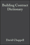 Cover: Building Contract Dictionary 3e - Wiley