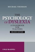 Cover: The Psychology of Dyslexia - Wiley