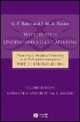 Cover: Wittgenstein: Understanding and Meaning, Second, Extensively Revised Edition by P.M.S. Hacker - Wiley